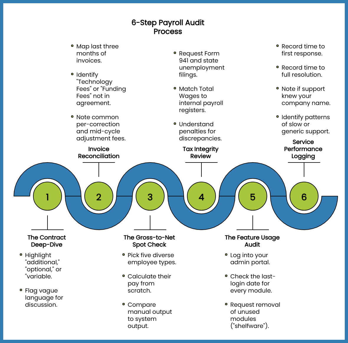 6 step payroll auditr