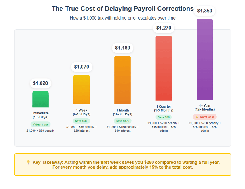 Cost of Delaying Corrections-1