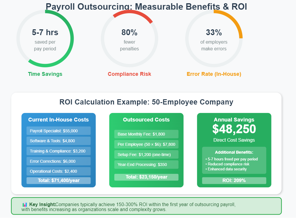 Payroll Outsourcing Measurable Benefits & ROI