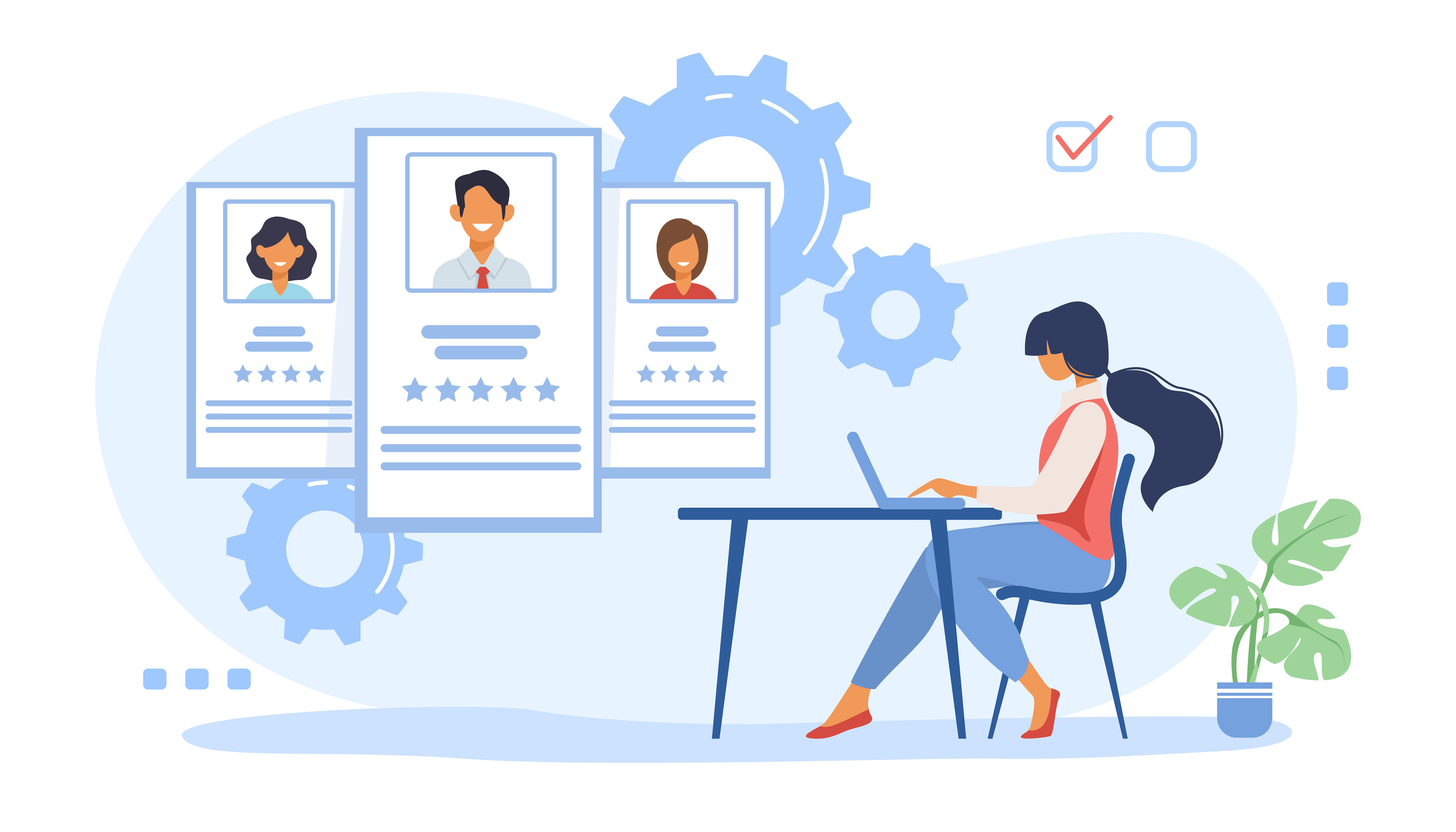 illustration of employee